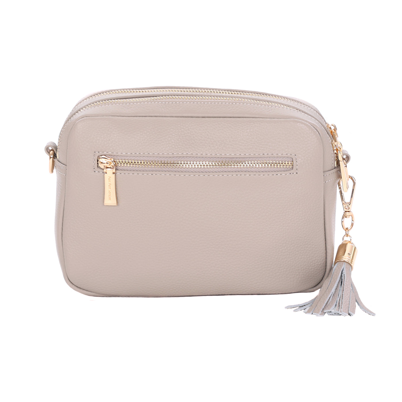 Pom Pom London Duo Zip City Bag Stone-Pom Pom London