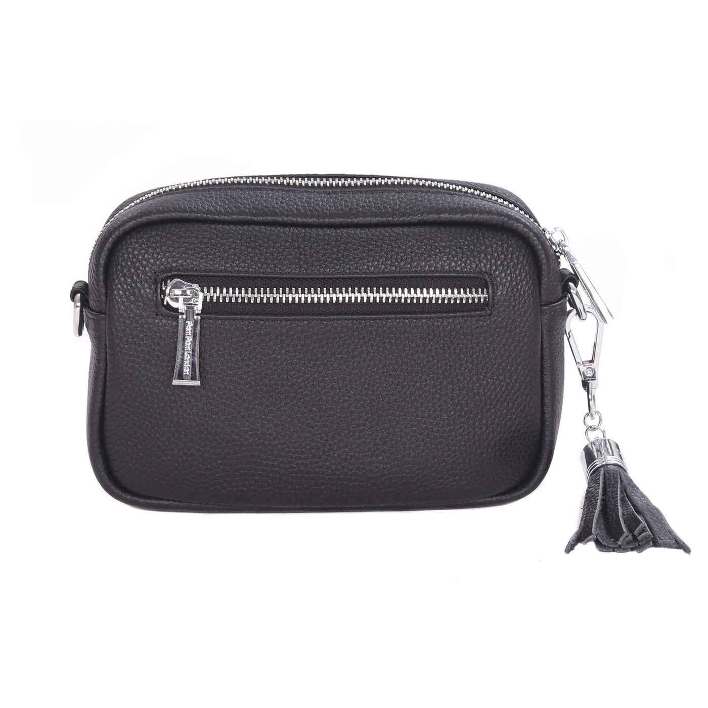Pom Pom London City MINI Bag Black SILVER HARDWARE-Pom Pom London
