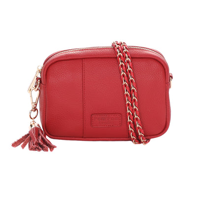 Pom Pom London City MINI Bag Crimson Red-Pom Pom London