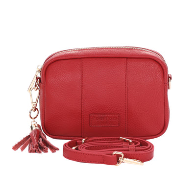 Pom Pom London City MINI Bag Crimson Red-Pom Pom London