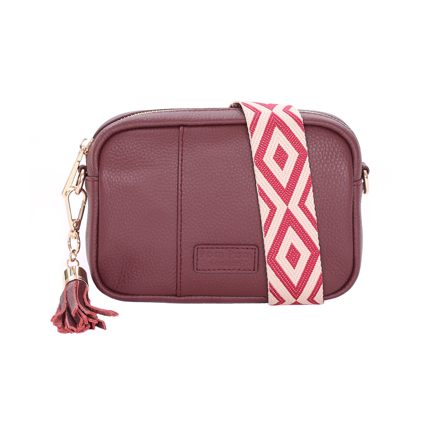 Pom Pom London City MINI Bag Deep Burgundy-Pom Pom London