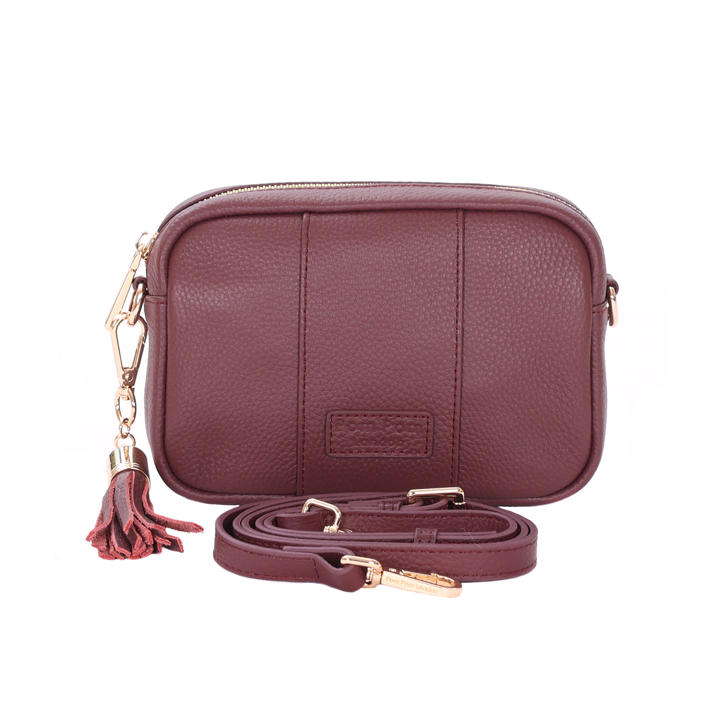 Pom Pom London City MINI Bag Deep Burgundy-Pom Pom London
