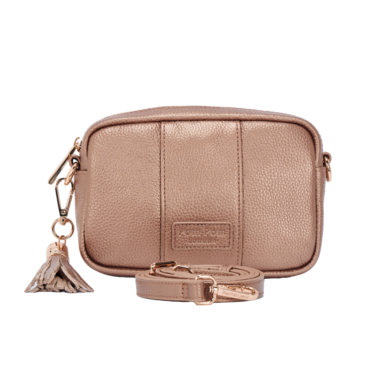 Pom Pom London City MINI Bag Metallic Bronze-Pom Pom London