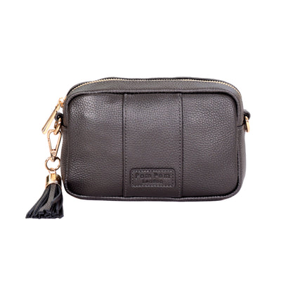 Pom Pom London City MINI Bag Metallic Pewter-Pom Pom London