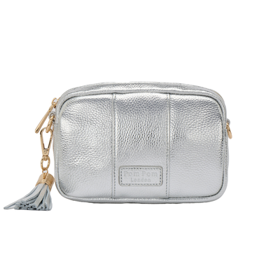 Pom Pom London City MINI Bag Metallic Silver-Pom Pom London