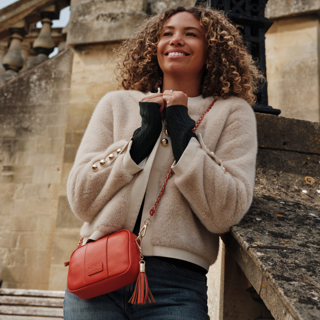 Pom Pom London City MINI Bag Orange Spice-Pom Pom London