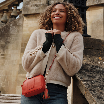 Pom Pom London City MINI Bag Orange Spice-Pom Pom London