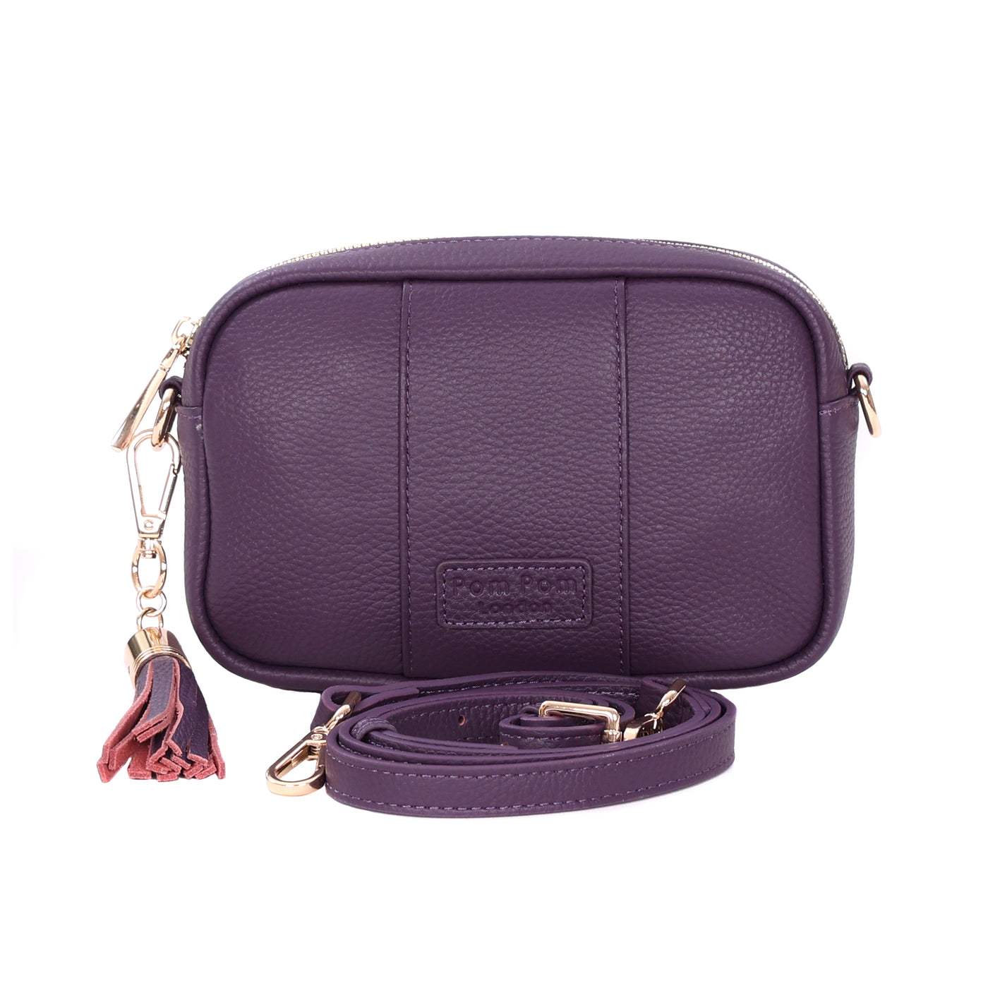 Pom Pom London City MINI Bag Purple Nightshade-Pom Pom London