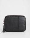 Pom Pom London City Plus Bag Black Silver Hardware