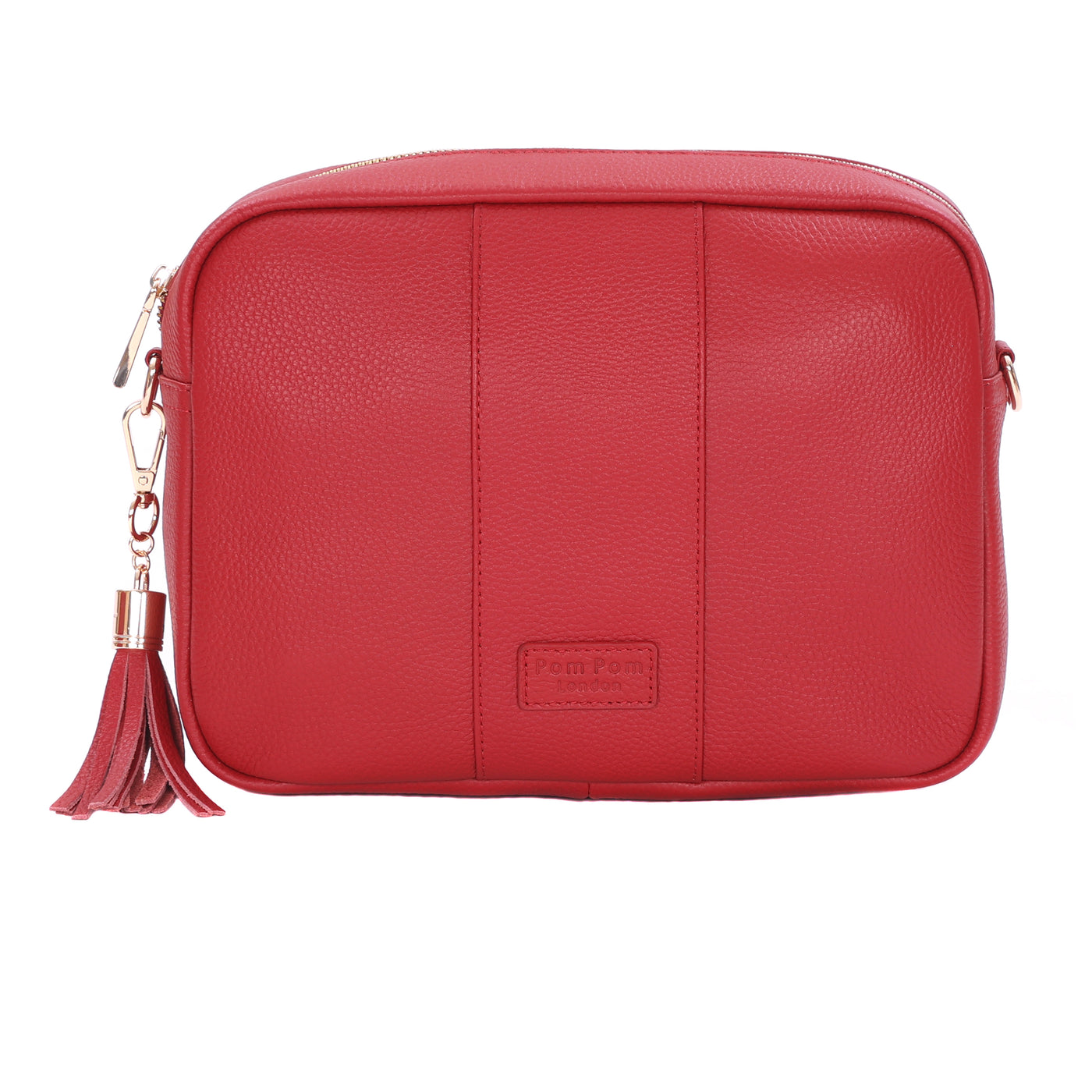 Pom Pom London City Plus Bag Crimson Red-Pom Pom London