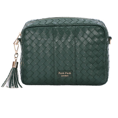 Pom Pom London City Plus Bag Lattice Green-Pom Pom London