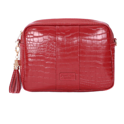 Pom Pom London City Plus Croc Berry Red-Pom Pom London