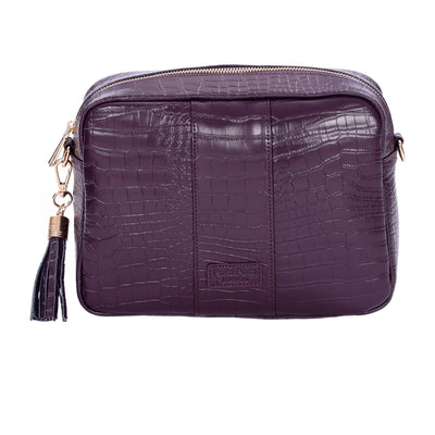 Pom Pom London City Plus Croc Violet Fig-Pom Pom London