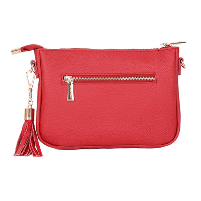 Pom Pom London City Slim Bag Crimson Red-Pom Pom London