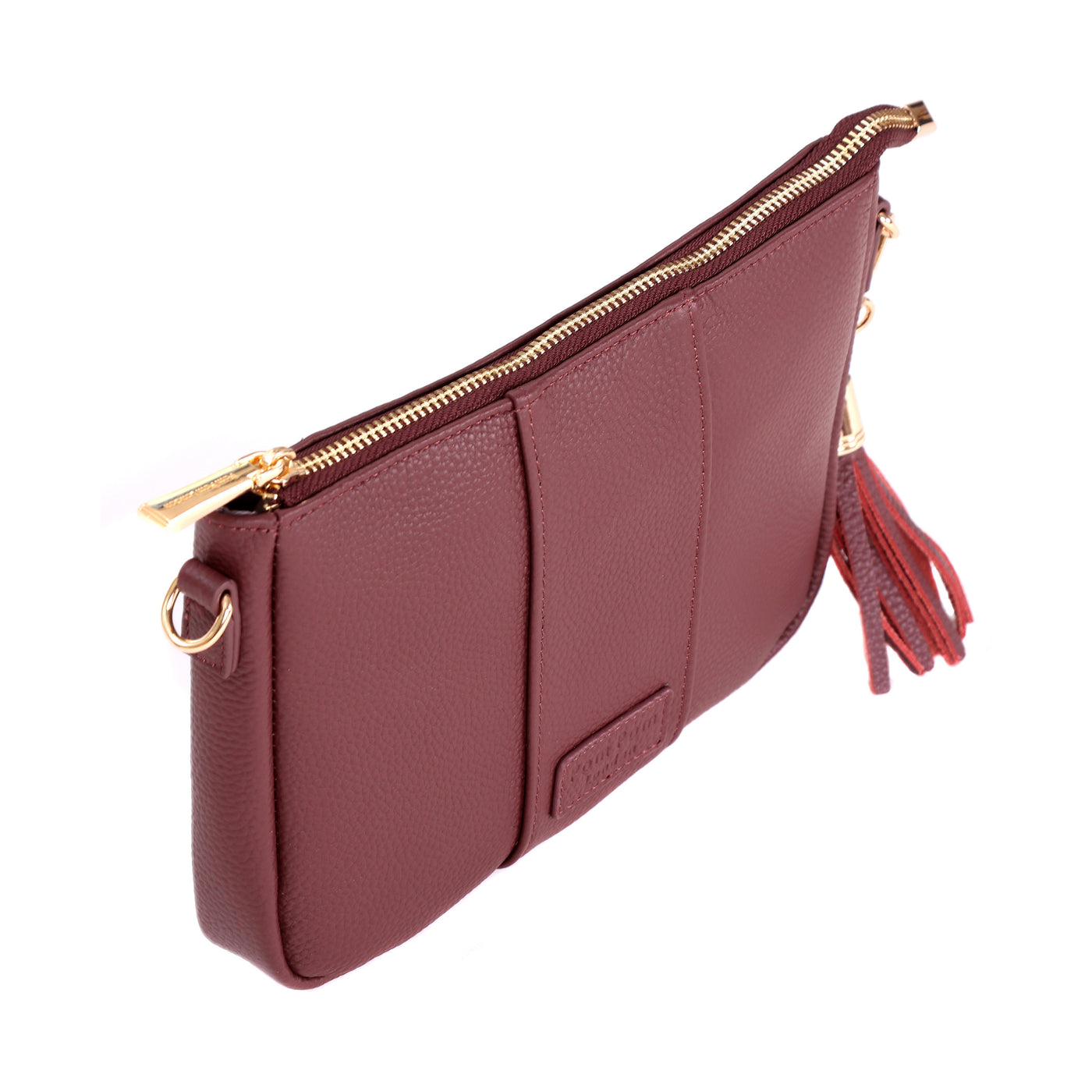 Pom Pom London City Slim Bag Deep Burgundy-Pom Pom London