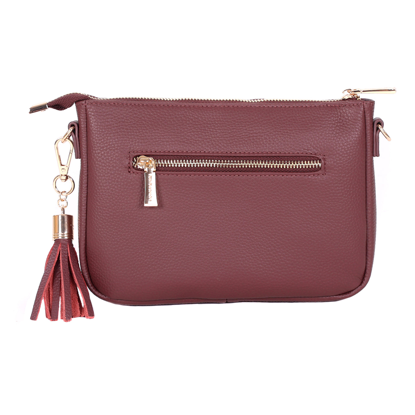 Pom Pom London City Slim Bag Deep Burgundy-Pom Pom London