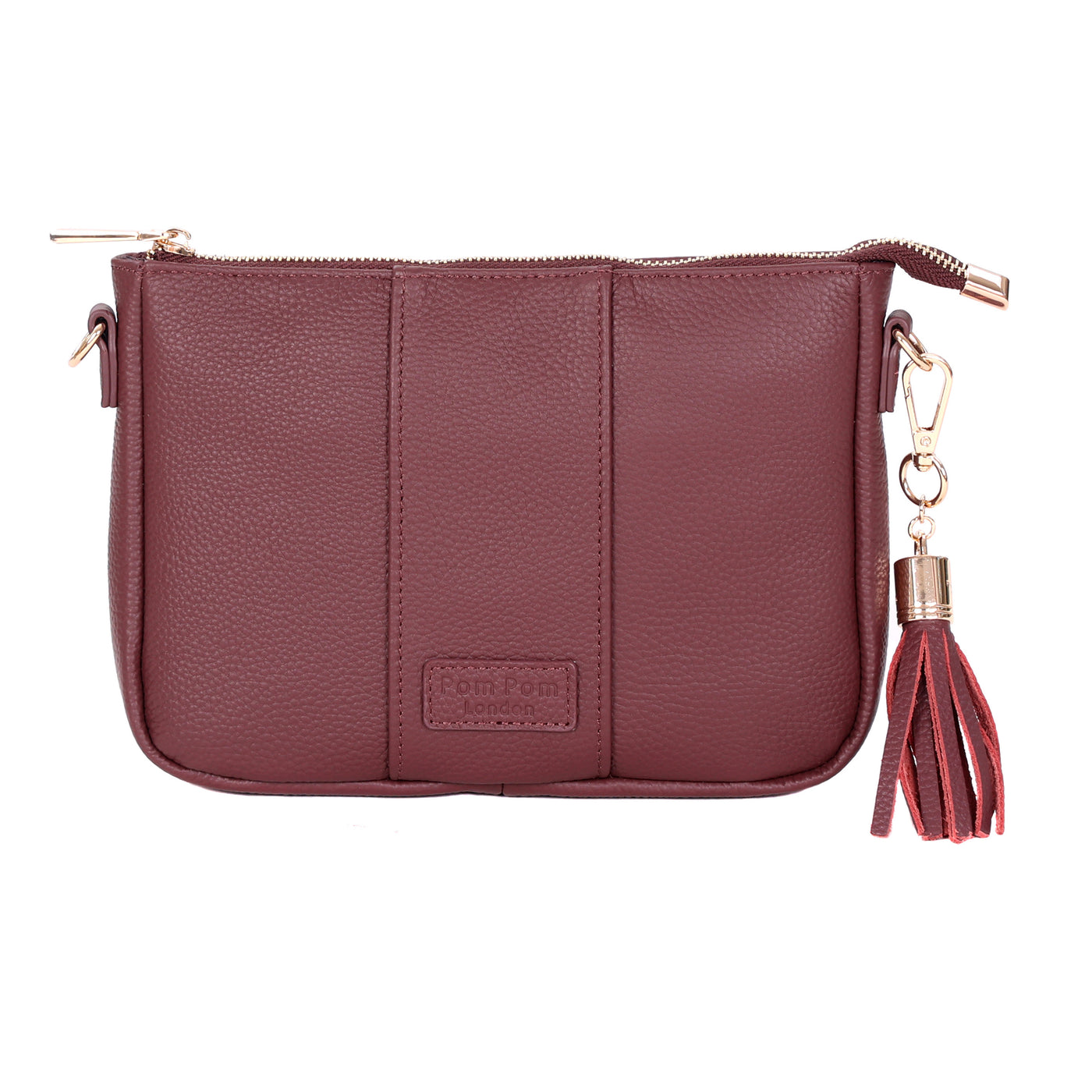 Pom Pom London City Slim Bag Deep Burgundy-Pom Pom London