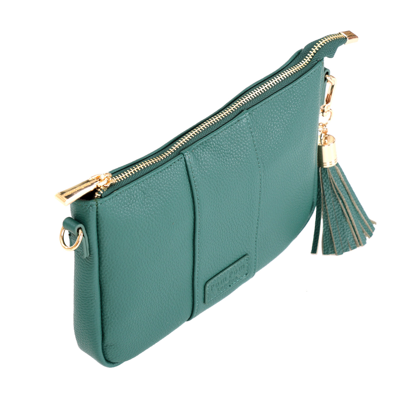 Pom Pom London City Slim Bag Madeira Green-Pom Pom London
