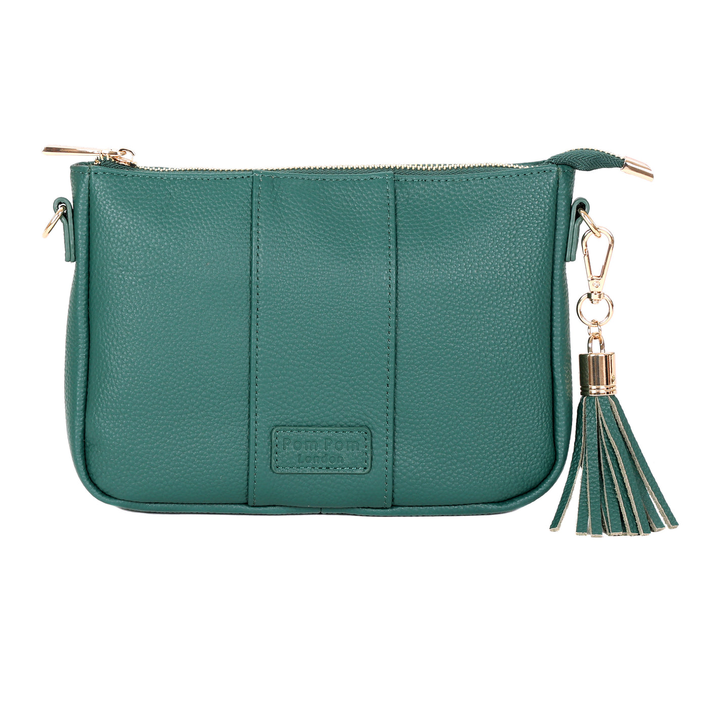 Pom Pom London City Slim Bag Madeira Green-Pom Pom London