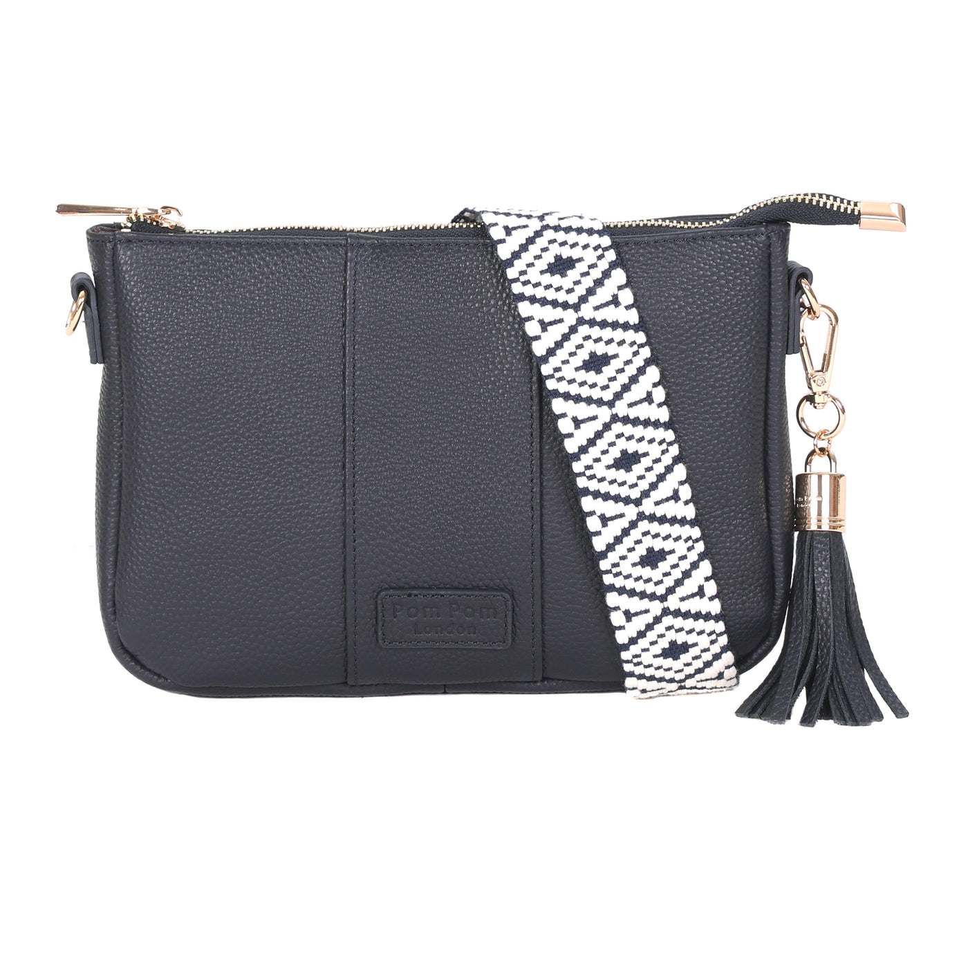 Pom Pom London City Slim Bag Navy-Pom Pom London