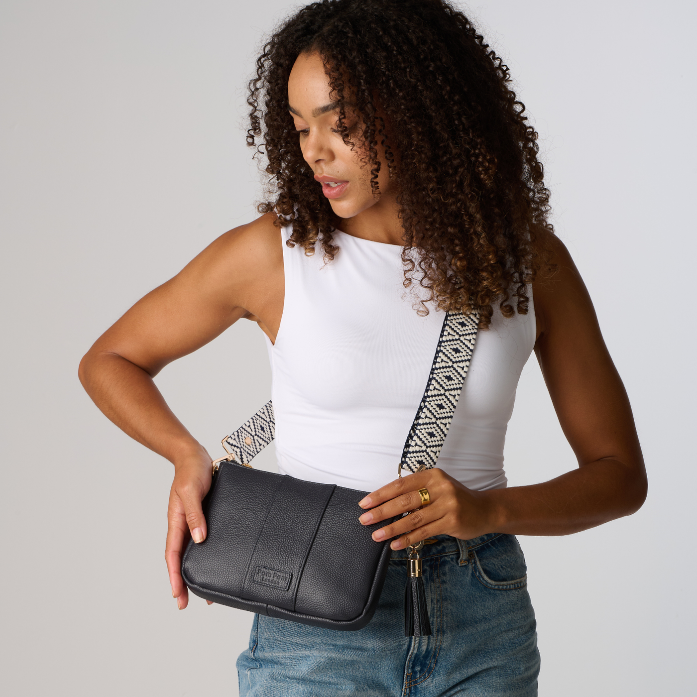 Pom Pom London City Slim Bag Navy-Pom Pom London