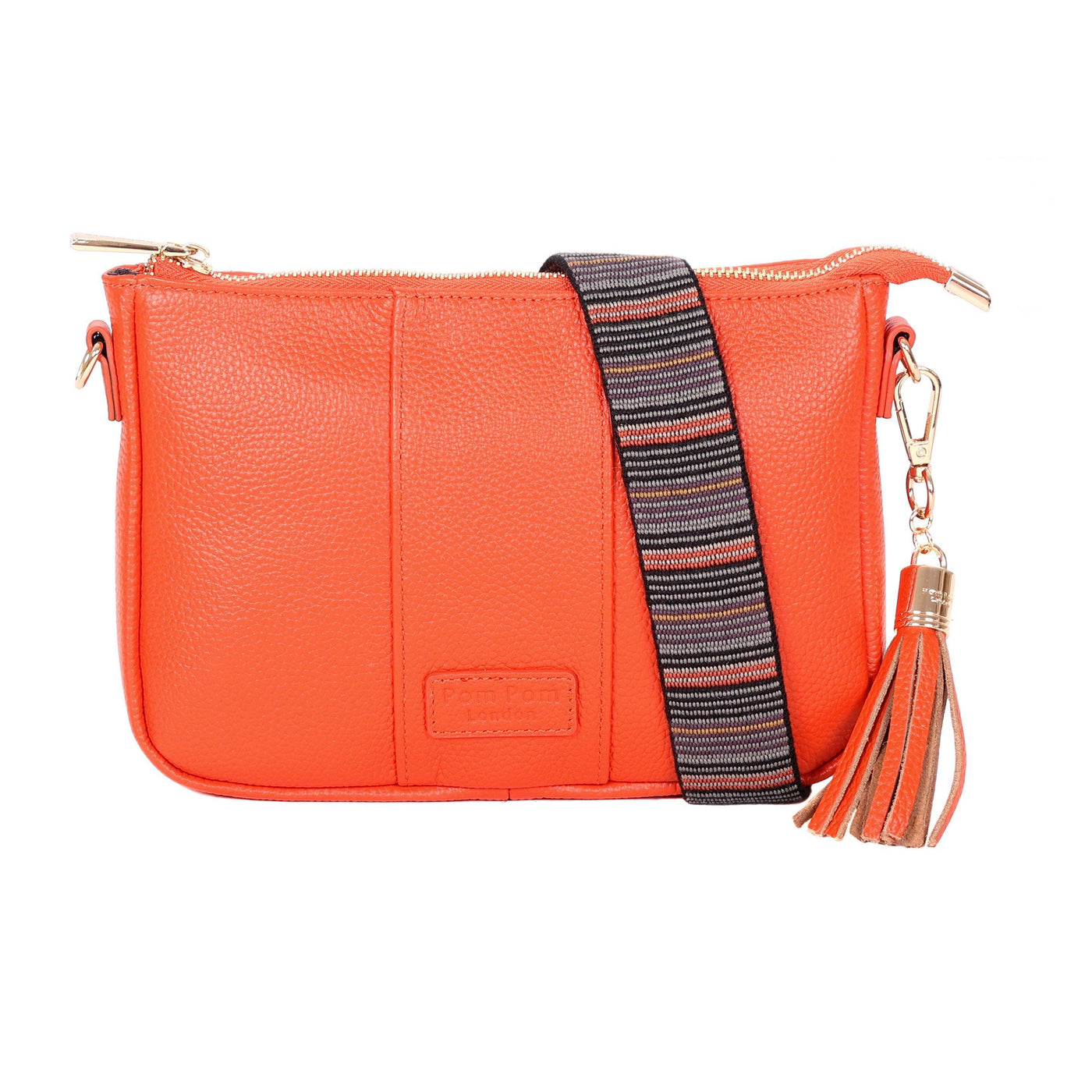 Pom Pom London City Slim Bag Orange Spice-Pom Pom London