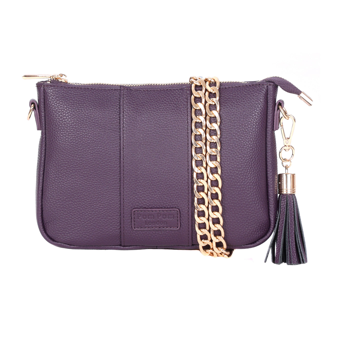 Pom Pom London City Slim Bag Purple Nightshade-Pom Pom London