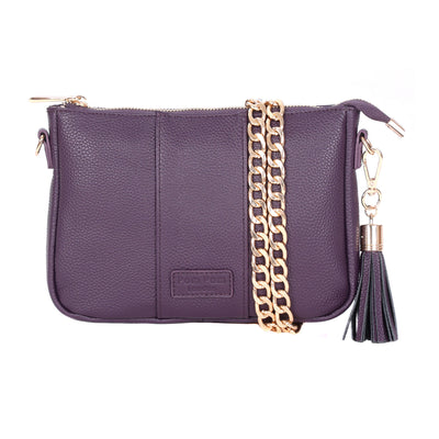 Pom Pom London City Slim Bag Purple Nightshade-Pom Pom London
