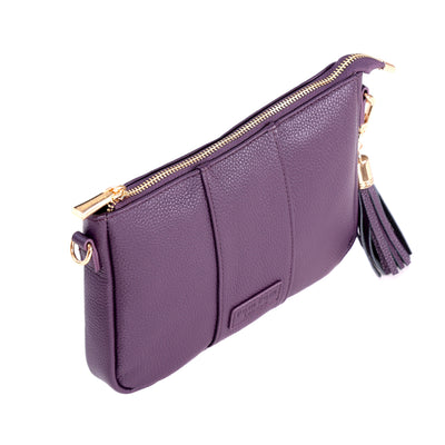 Pom Pom London City Slim Bag Purple Nightshade-Pom Pom London