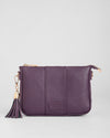 Pom Pom London City Slim Bag Purple Nightshade
