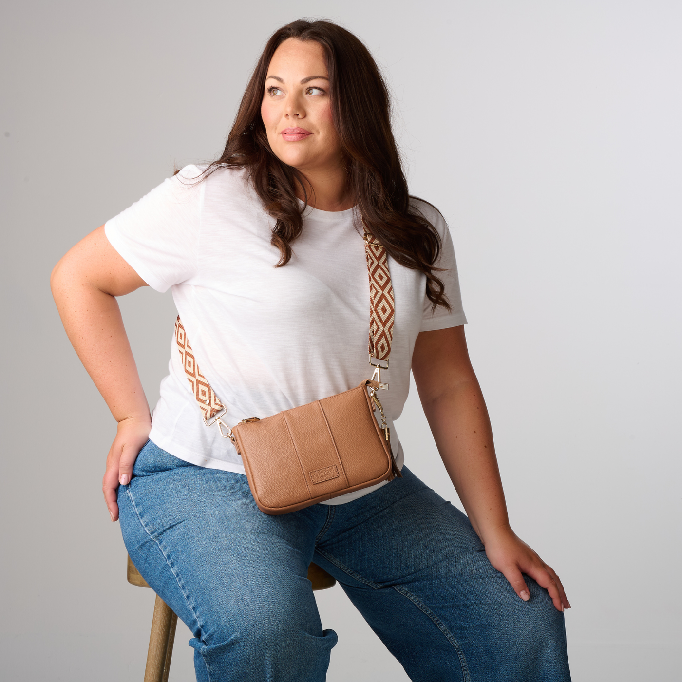 Pom Pom London City Slim Bag Spiced Ginger-Pom Pom London