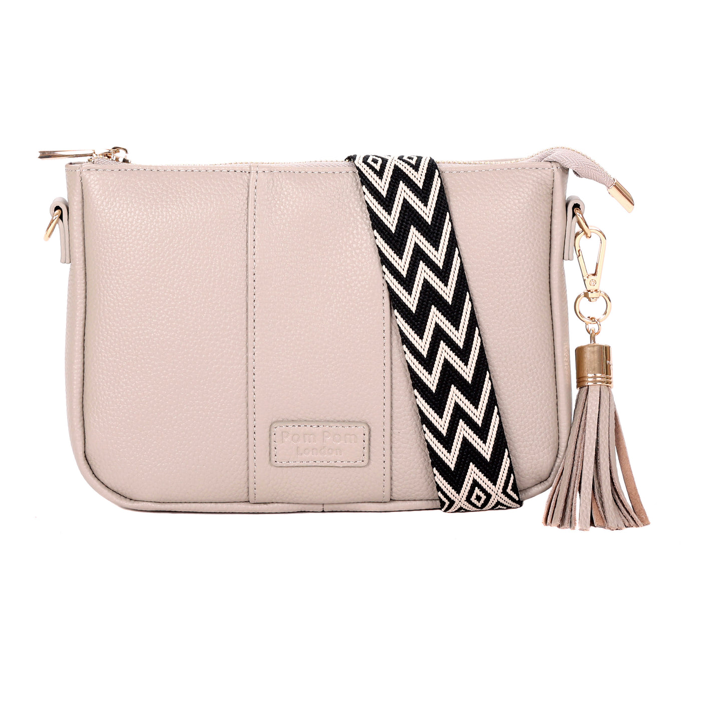 Pom Pom London City Slim Bag Stone-Pom Pom London