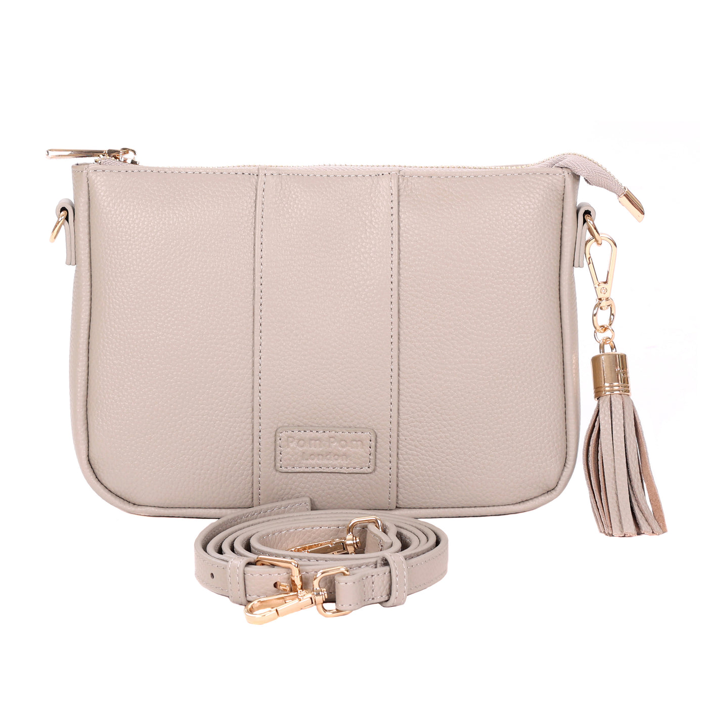 Pom Pom London City Slim Bag Stone-Pom Pom London