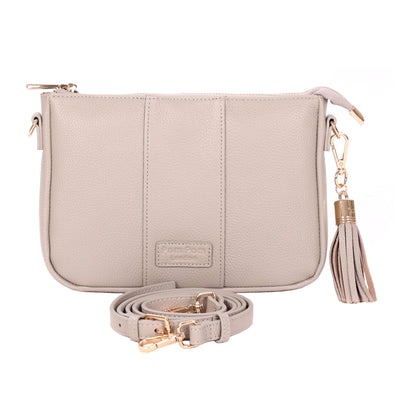 Pom Pom London City Slim Bag Stone-Pom Pom London