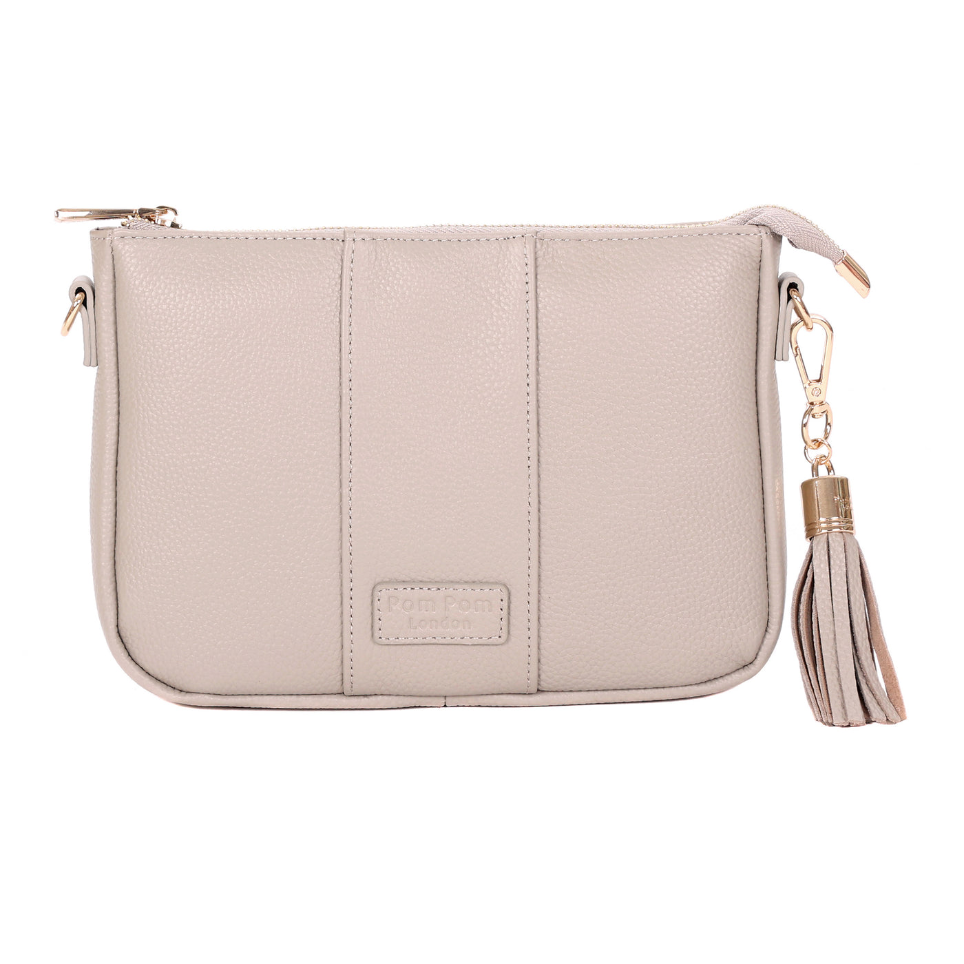 Pom Pom London City Slim Bag Stone-Pom Pom London