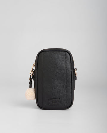 Pom Pom London Eaton Phone Bag Black-Pom Pom London