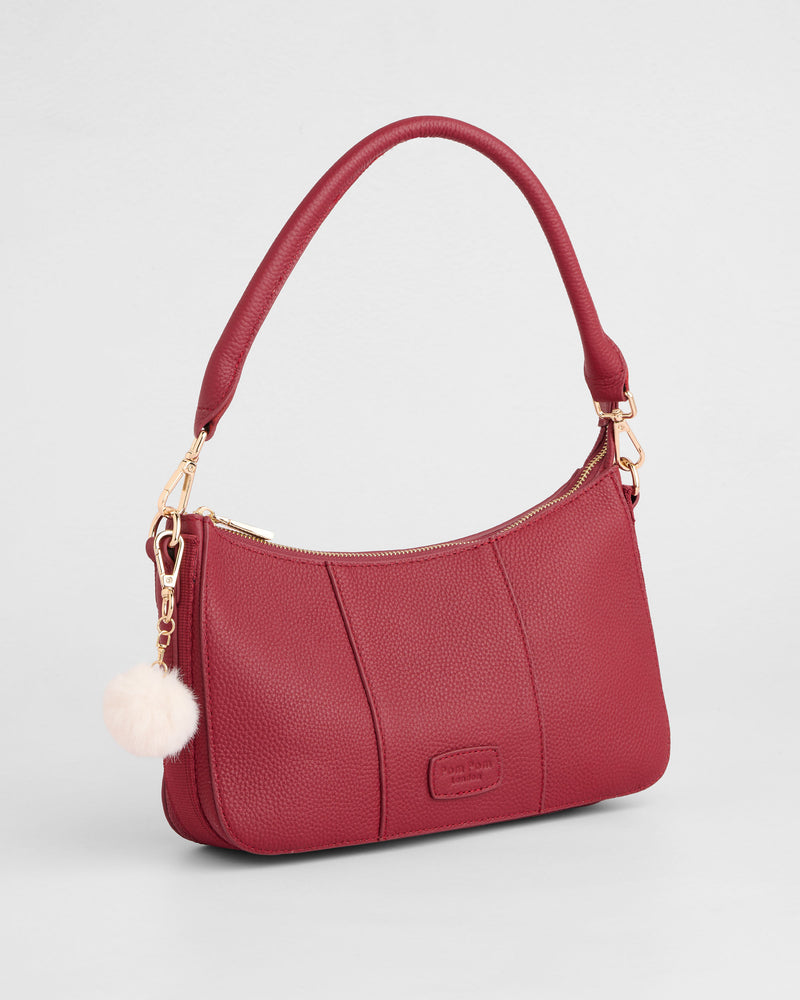Pom Pom London Edgware Bag Burnt Rhubarb-Pom Pom London
