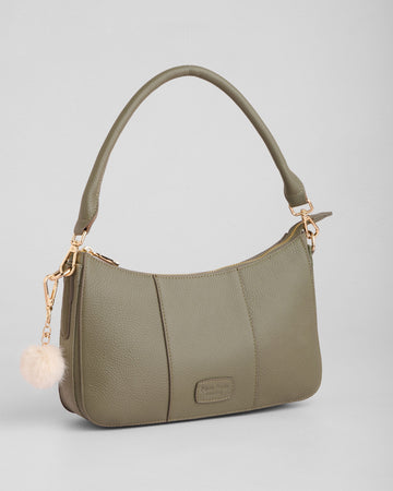 Pom Pom London Edgware Bag Sage Green-Pom Pom London