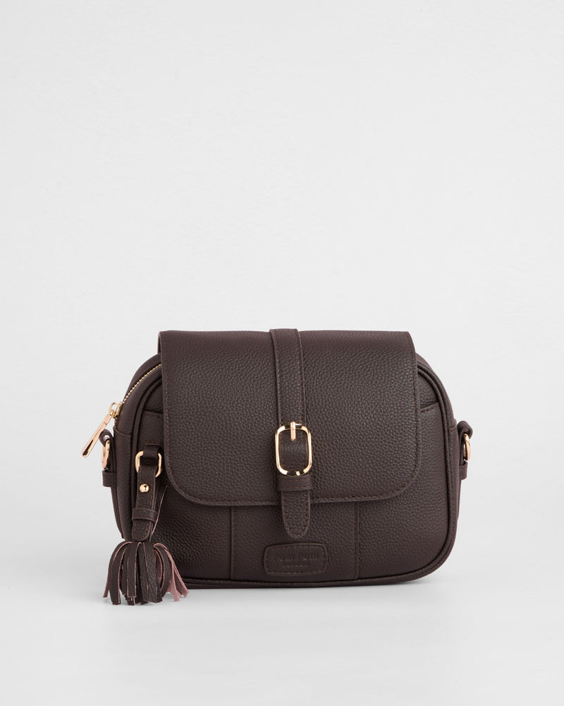Pom Pom London Finsbury Bag Chocolate Plum-Pom Pom London