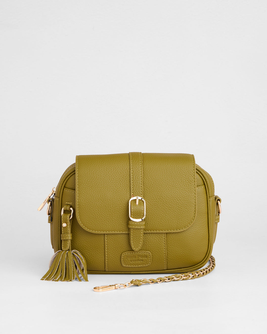 Pom Pom London Finsbury Bag Olive Green