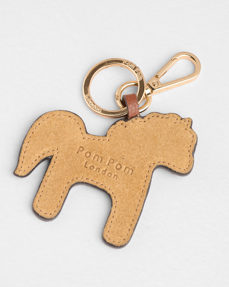 Pom Pom London Harvey Horse Keyring Brown-Pom Pom London