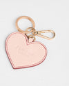 Pom Pom London Heart Keyring Pink