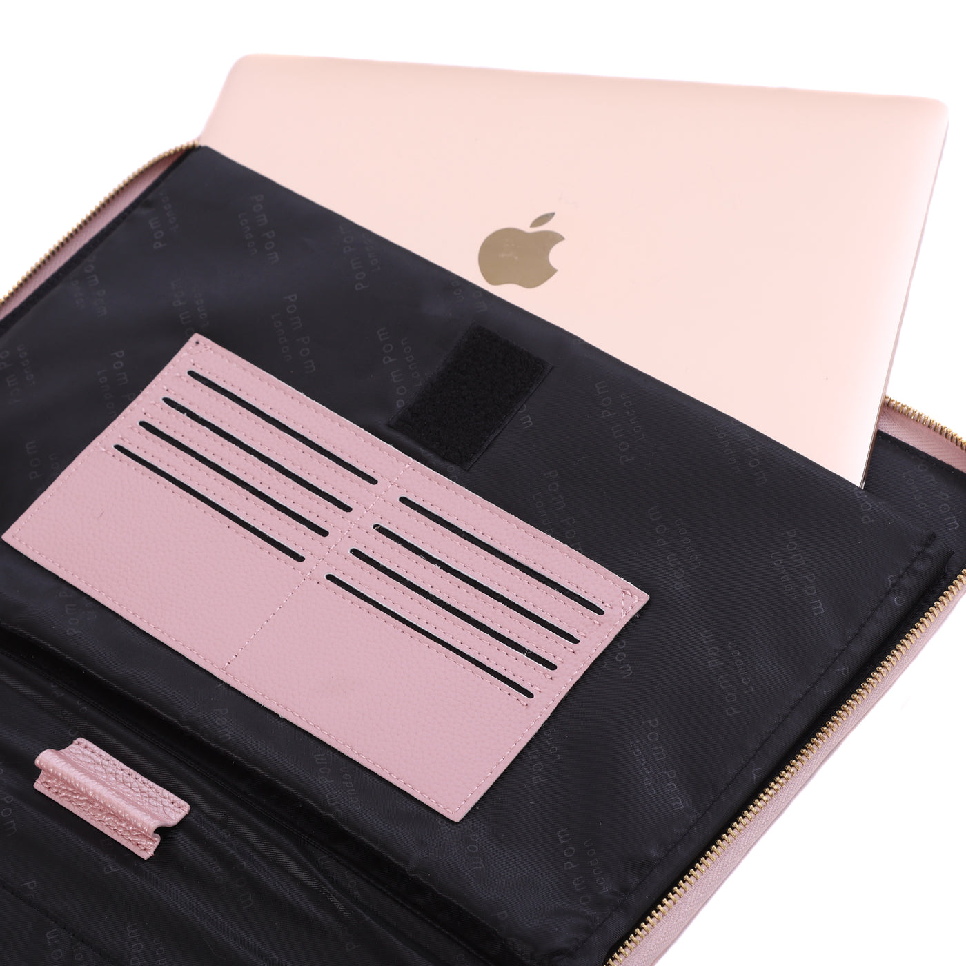 Pom Pom London Laptop Sleeve BCA '25 Metallic Pink-Pom Pom London