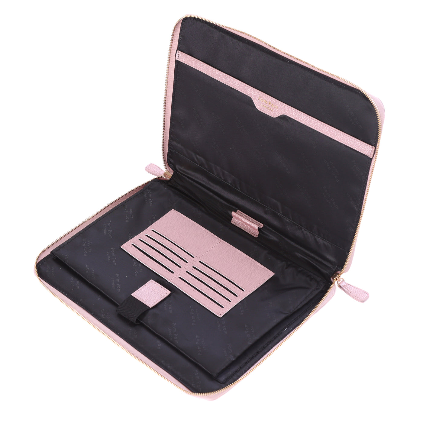 Pom Pom London Laptop Sleeve BCA '25 Metallic Pink-Pom Pom London