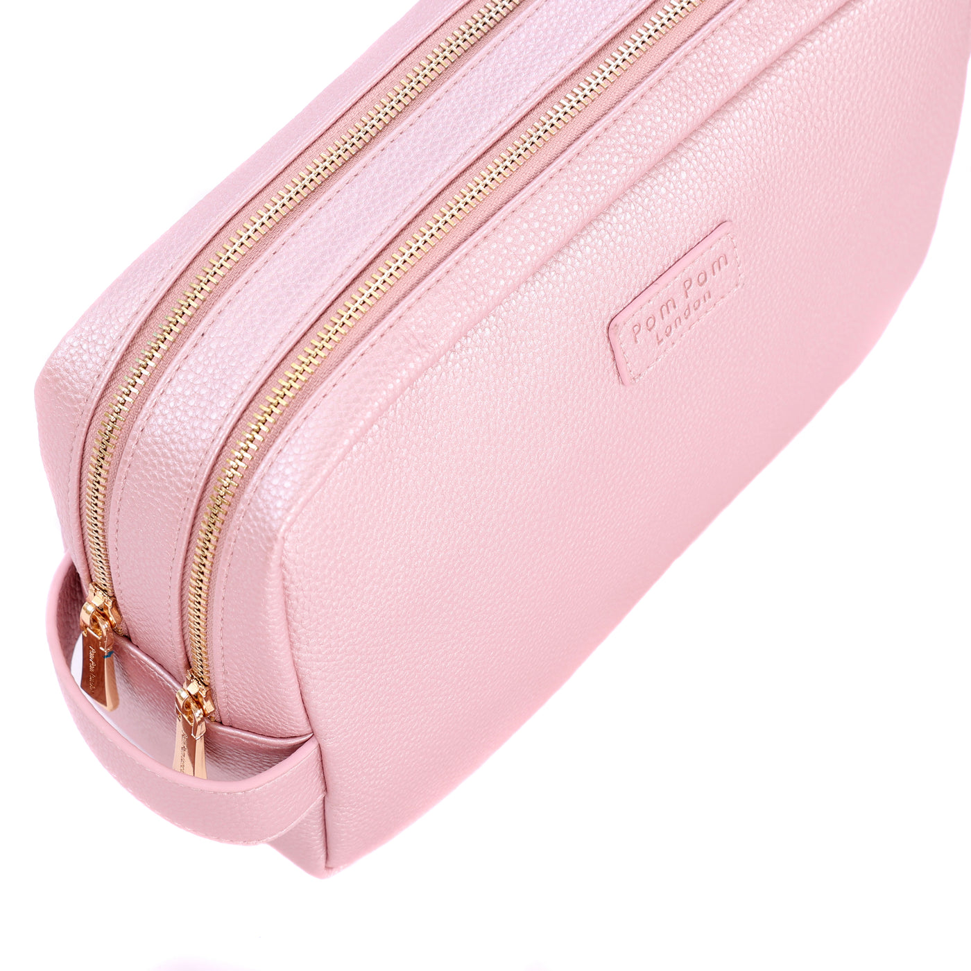 Pom Pom London Large Wash Bag BCA Metallic Pink-Pom Pom London