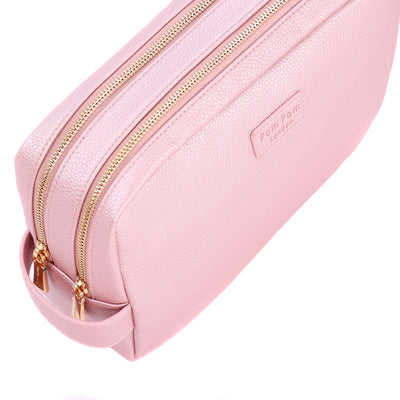 Pom Pom London Large Wash Bag BCA Metallic Pink-Pom Pom London