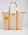Pom Pom London Lulworth Tote Bag Canvas & Leather Maple