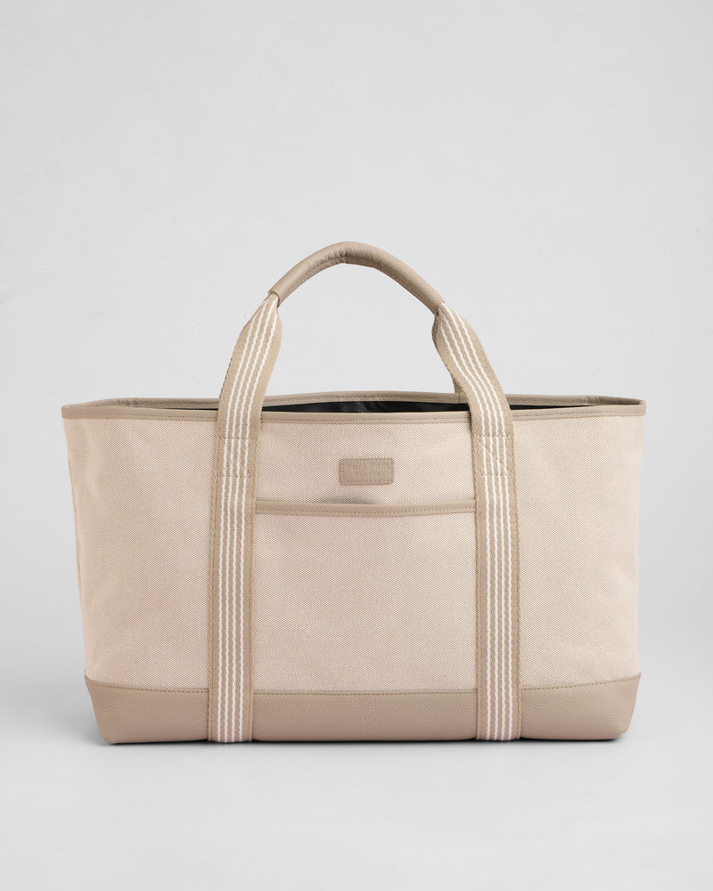 Pom Pom London Padstow Tote Stone-Pom Pom London