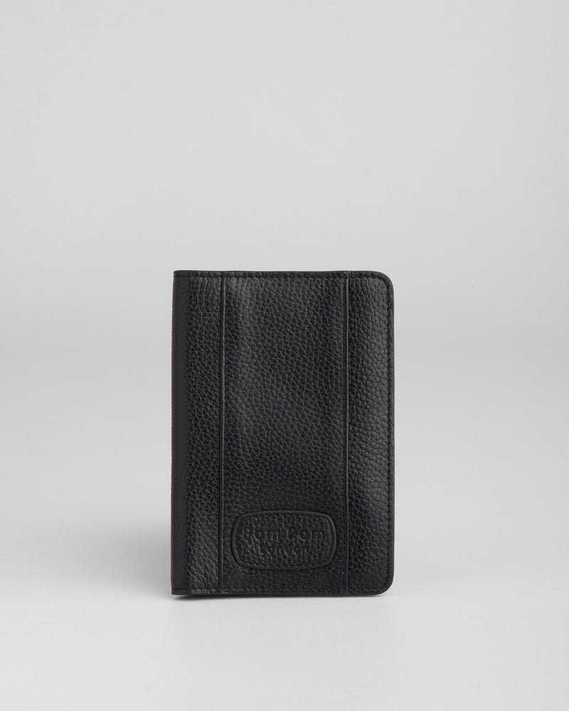 Pom Pom London Passport Holder Black-Pom Pom London