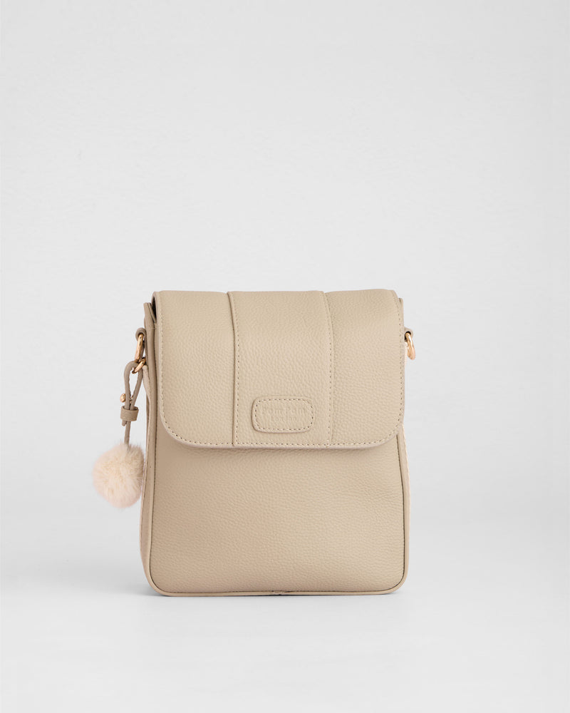 Pom Pom London Portman Bag Stone-Pom Pom London